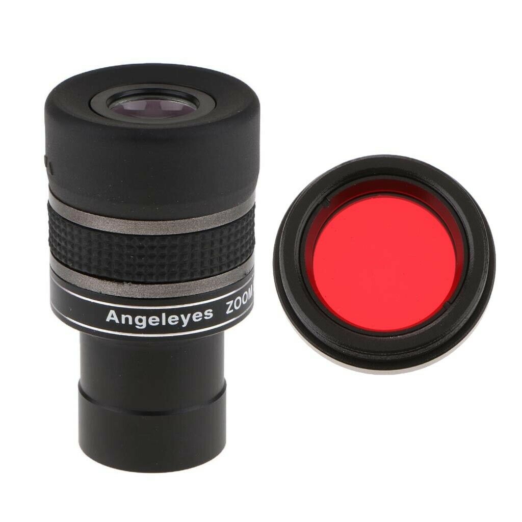 1.25 inch Telescope Zoom Eyepiece Wide Angle Lens 7.5mm to 22.5mm & Red Moon