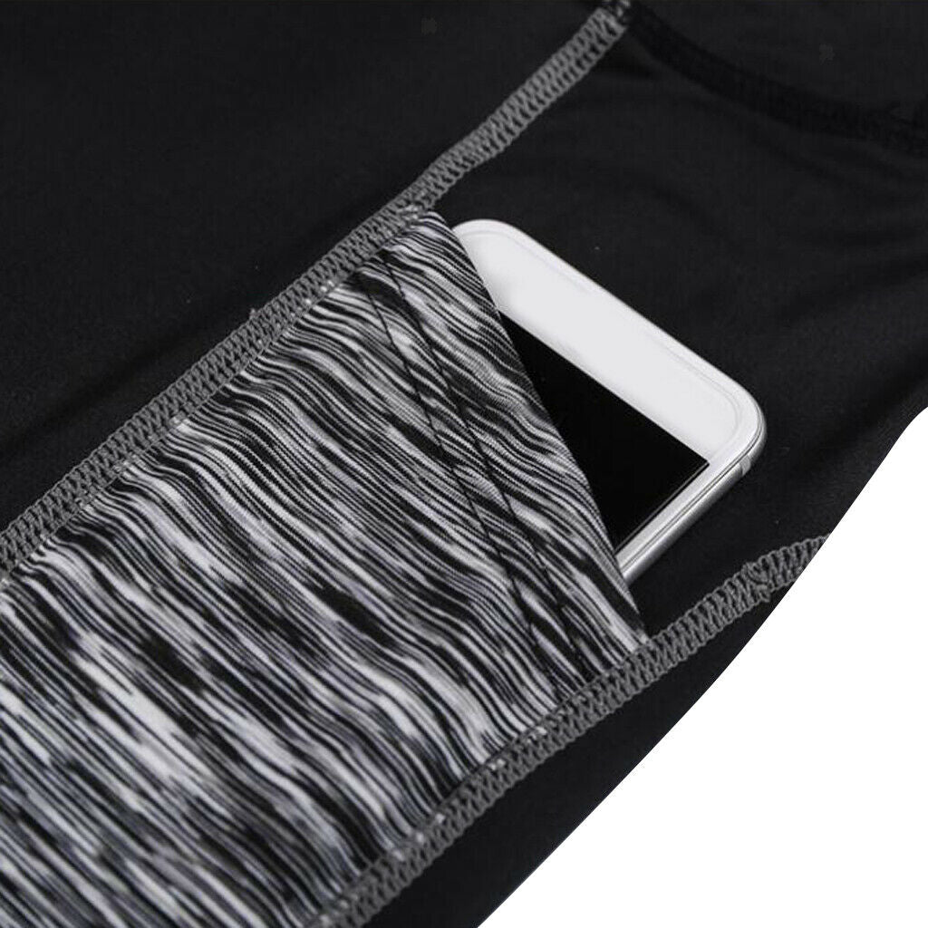 Women Running Stretch Sports Pants Trousers Yoga Fitness Cropped Leggings XL