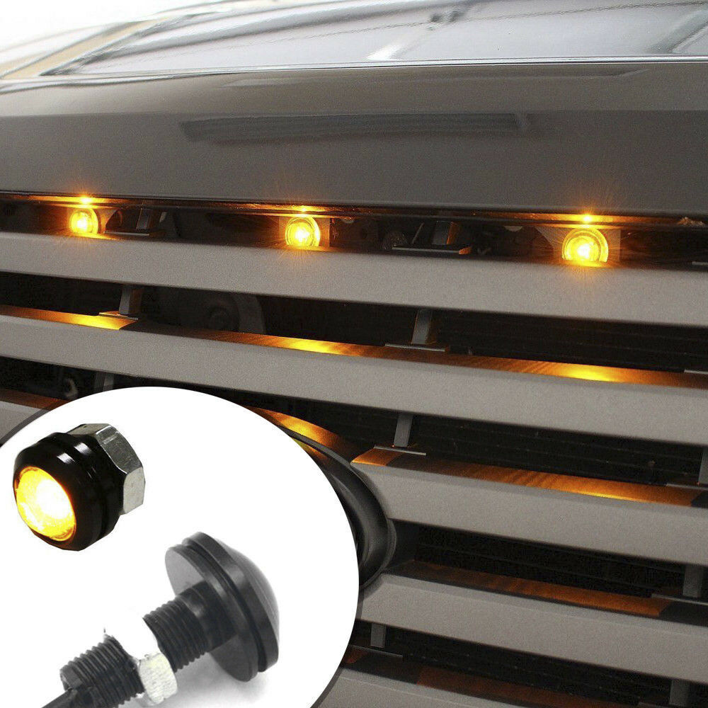 2Pcs White 12 LEDs 15W Eagle Eye LED Daytime Running DRL Backup Light Car Lamps^