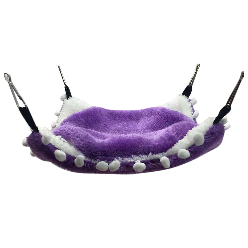Small Animals Warm Hammock Hamster Sleep Bed For Small Pet Purple-S