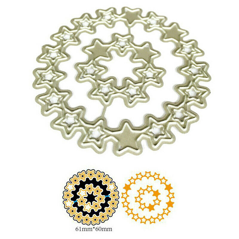 Circle Stars Metal Cutting Dies Stencil for DIY Scrapbooking Paper Card D.l8