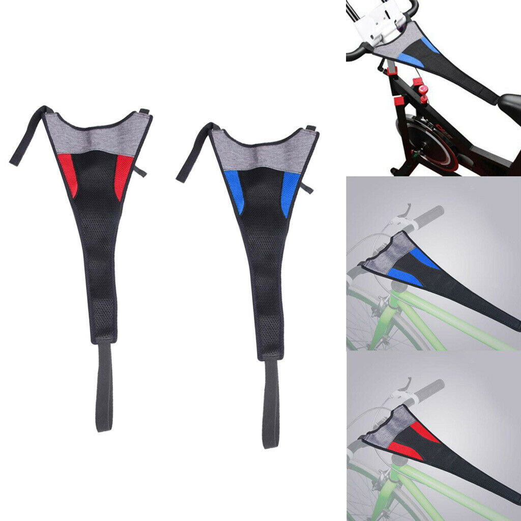 2x Bike Trainer Sweat Cover Catcher Indoor Frame Guard Net Belt Protector