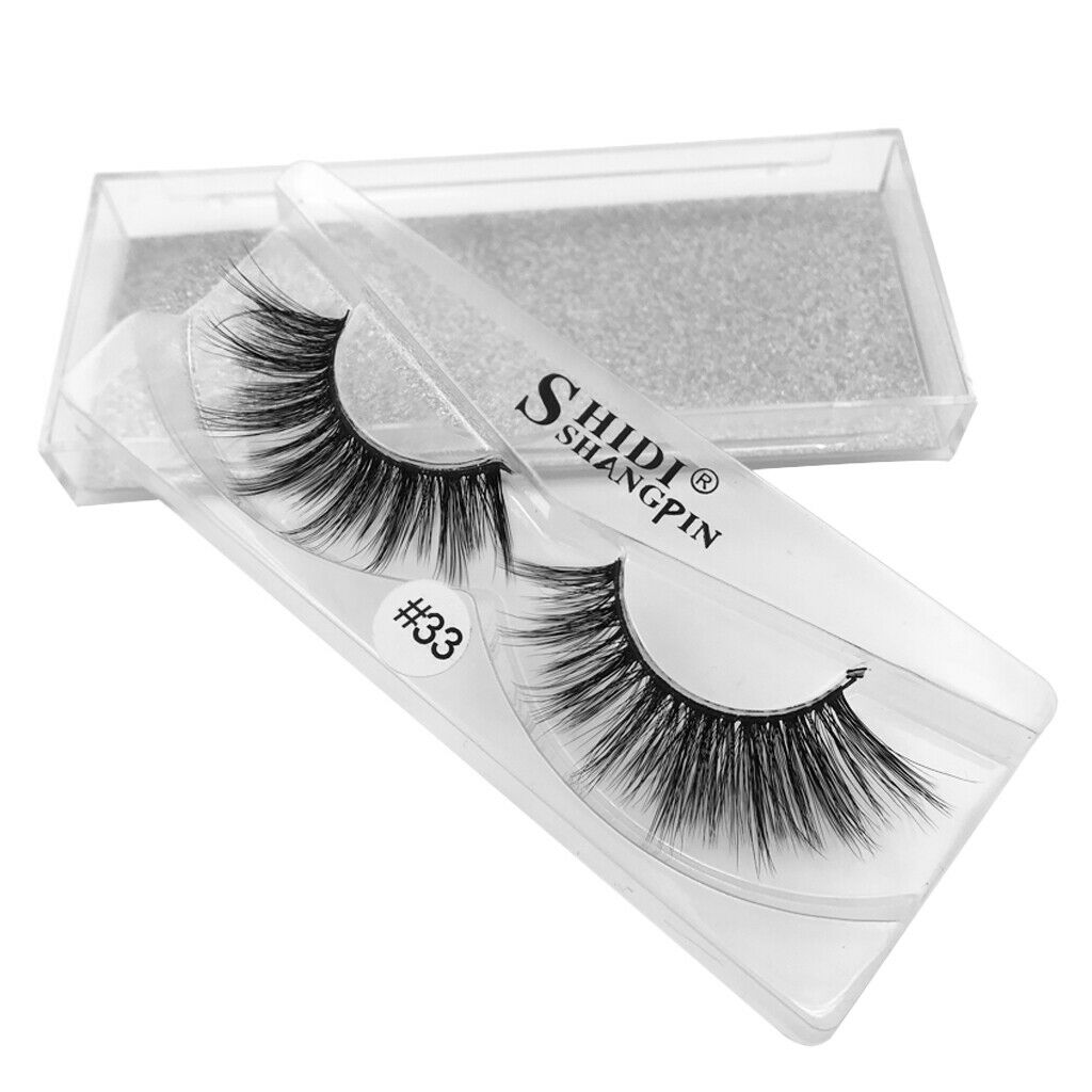 1 Pairs Beauty Natural Makeup Handmade Messy Style Long False Eye Lashes #33