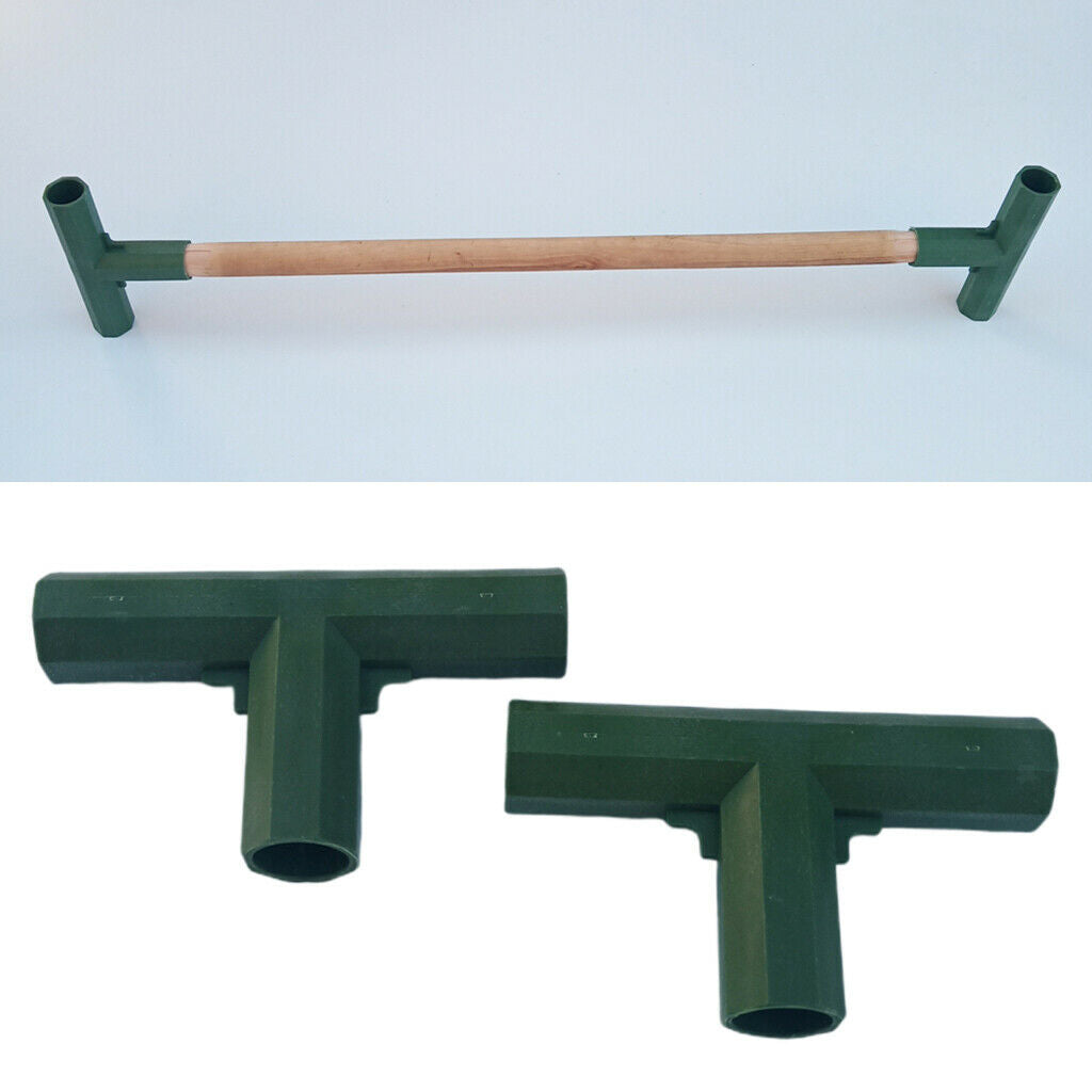 2pcs Green Greenhouse Joints for Flower Stands, Furniture, Shelves 3T