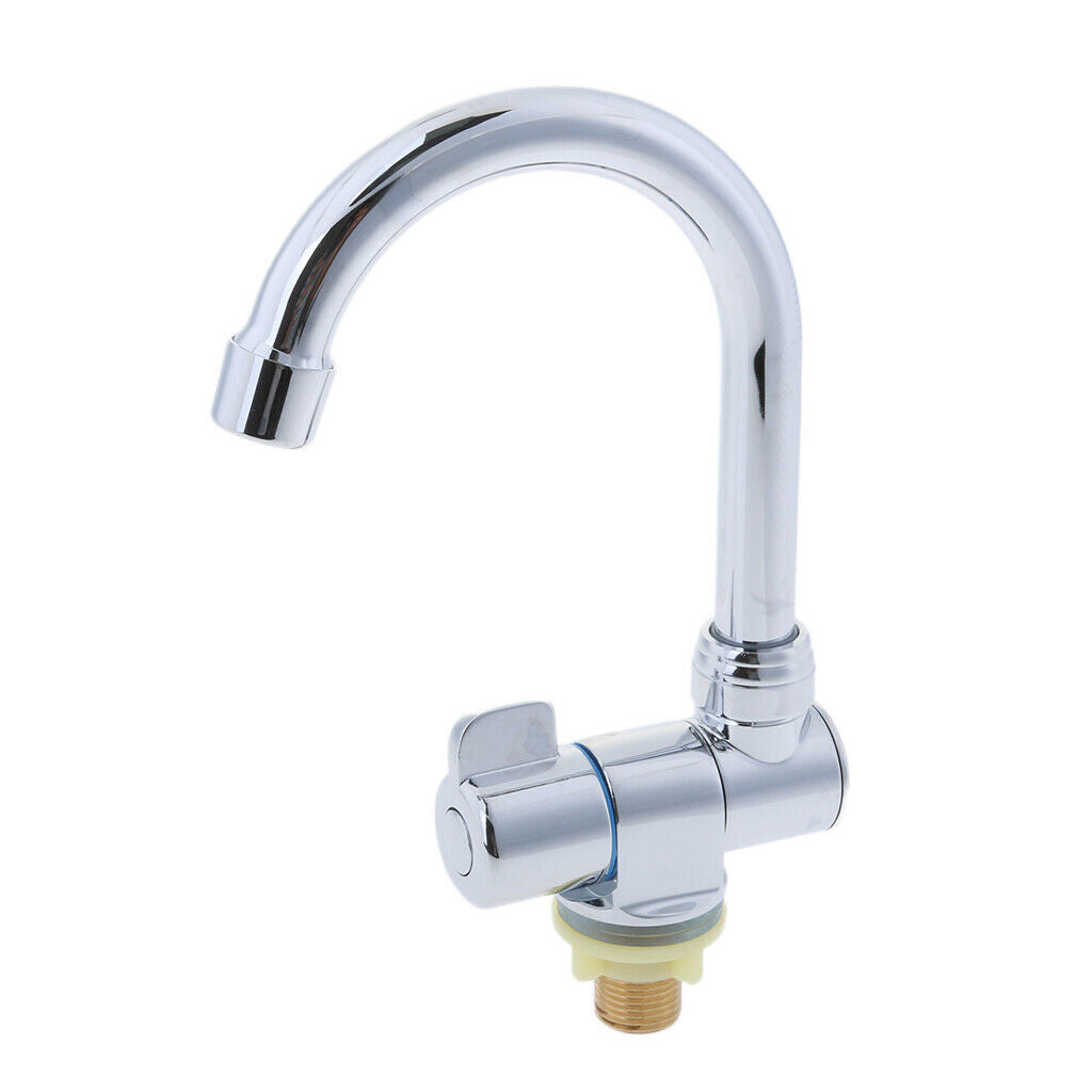 Copper Marine Boat Single Cold Water Faucet Tap for Motorhome Chrome Plated