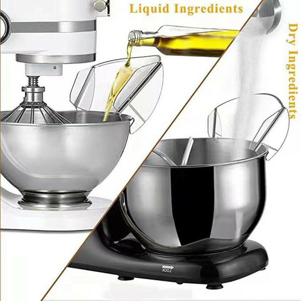 Bowl Pouring Shield Guard Tilt Head for   Mixer Metal Mixing Bowls