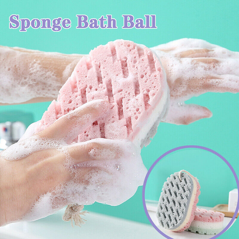 Sponge Bath Ball Shower Rub For Whole Body Exfoliation Massage Brush Scrubber