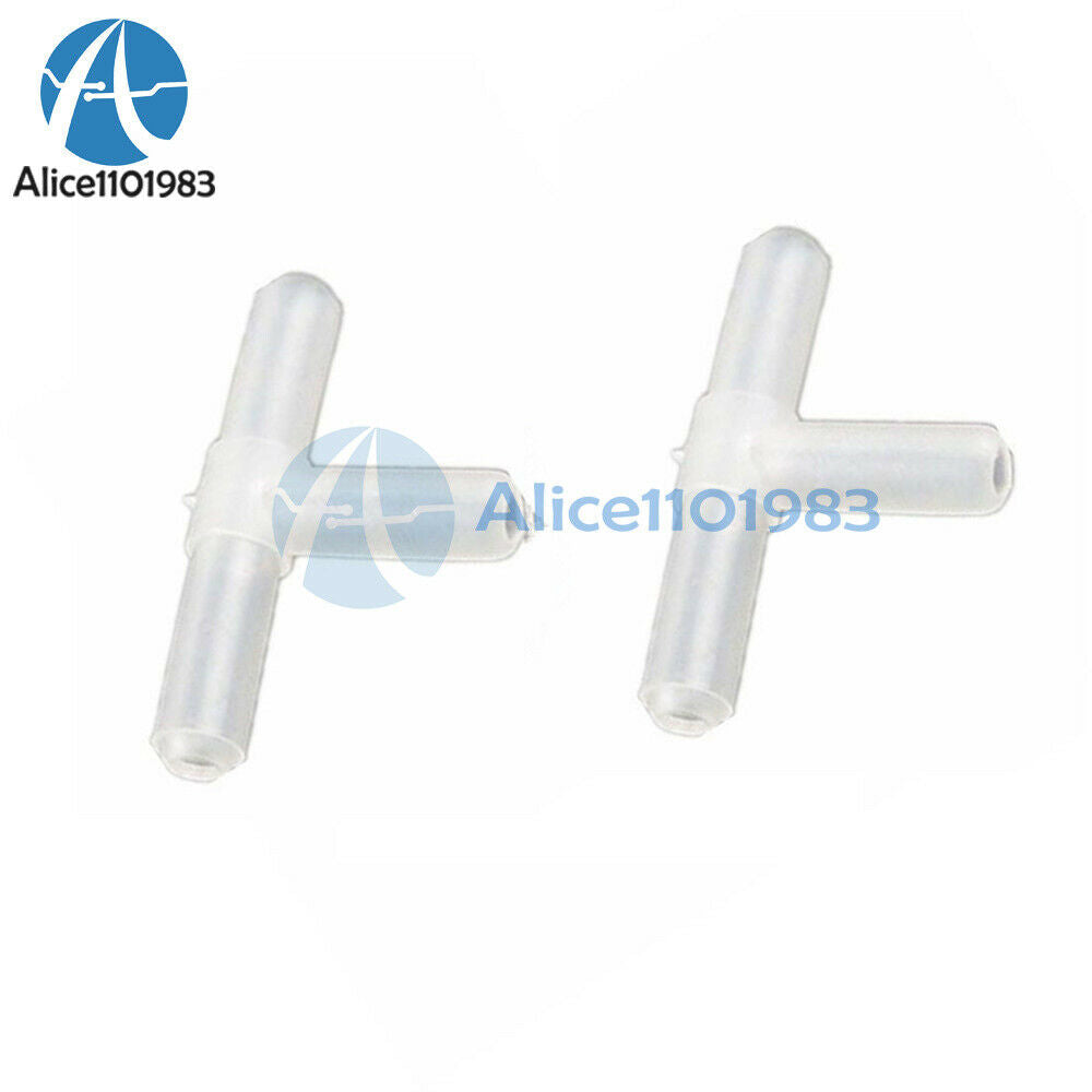 5PCS AQUARIUMS AIR VALVES 3 WAY T CONNECTOR TUBING.4mm