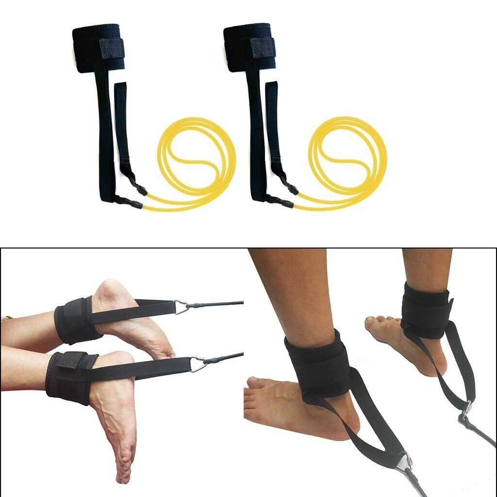 Bungee Swim Trainer Belt Set Ankle Strap Bands Swim Lap Harness for Kids