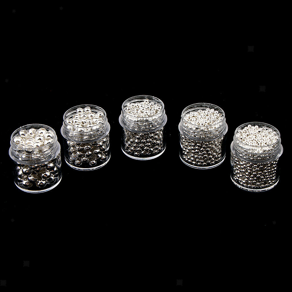 15 Bottles Bulk Size 2mm-5mm Rondelle Loose Spacer Beads DIY Findings Making