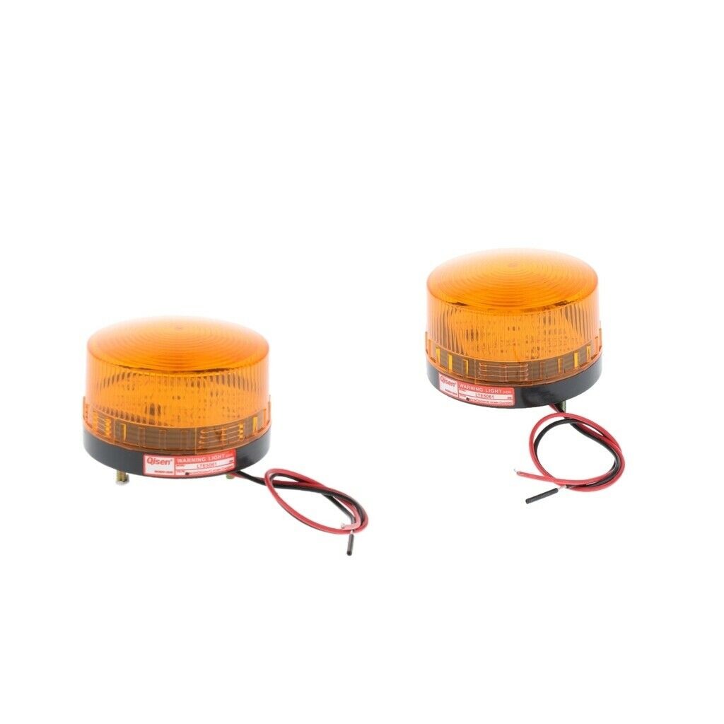 2 Pieces Industrial Safe Warning Light Lamp DC12V Waterproof for Sentry Box