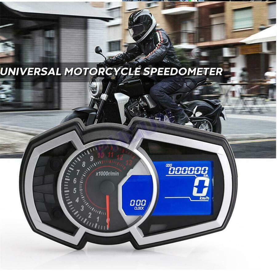 Motorcycle Multifunctional Meter Speedometer Tachometer Fuel Level Display Gauge