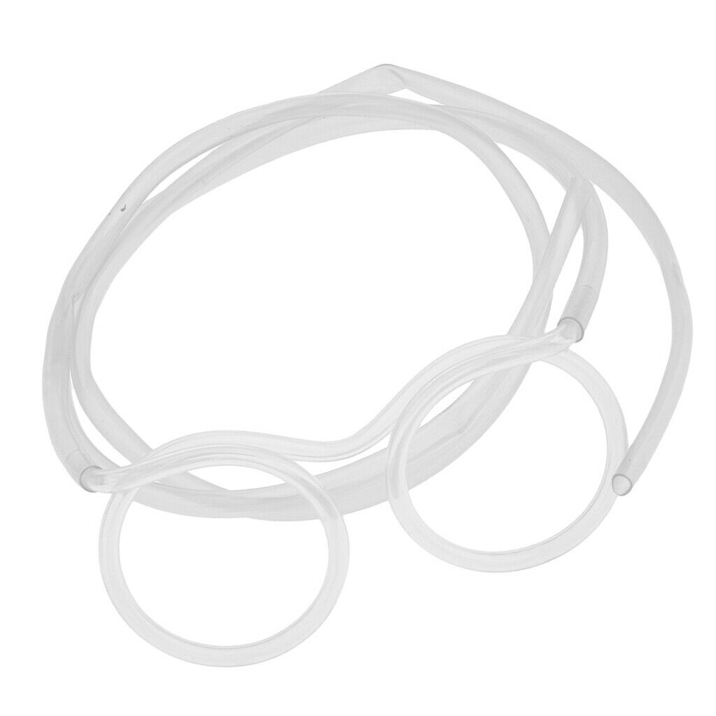 Funny Flexible Drinking Straw Tube Glasses Carnival Party Fancy Dress Clear