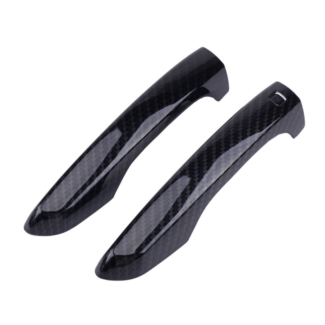 8pcs Carbon Fiber Black Door Handle Cover Trim fit for Hyundai Elantra 16-19 New
