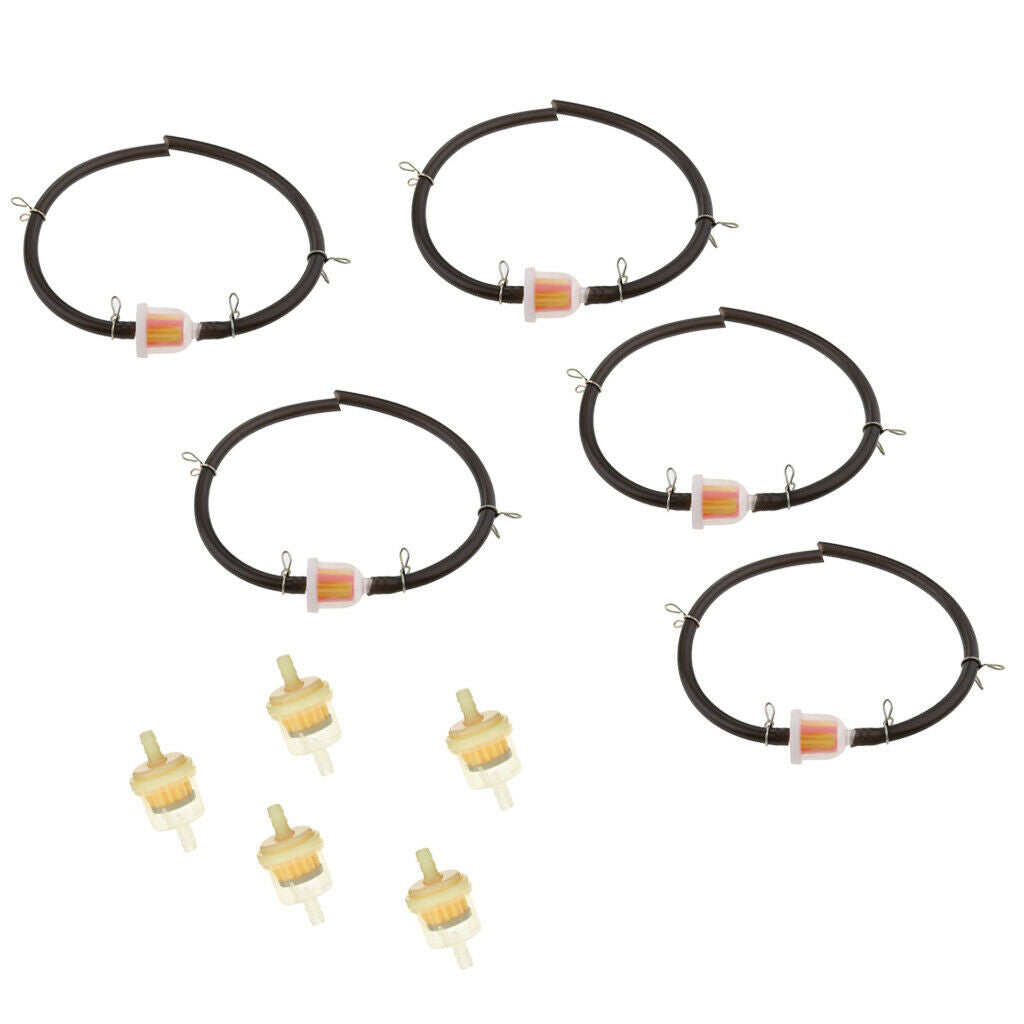 6mm 1/4" Pipe Universal Inline Gas Petrol Fuel Filter Motorcycle Dirtbike 10