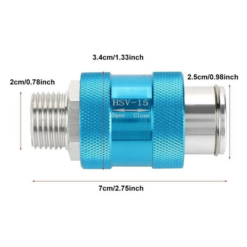 Hand Slide Valve HSV-15 1/2Inch Threaded Pneumatic Air Flow Control Valve AcceE7