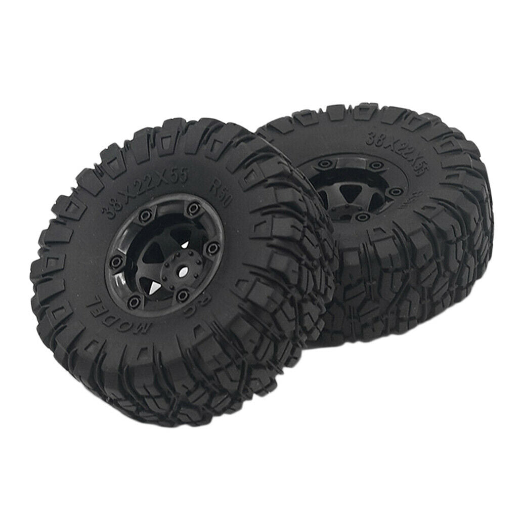 2 Pieces RC Rubber Tyres  Set Fit for 1:12 WLTOYS 12428 12428-C FY03/05 DIY