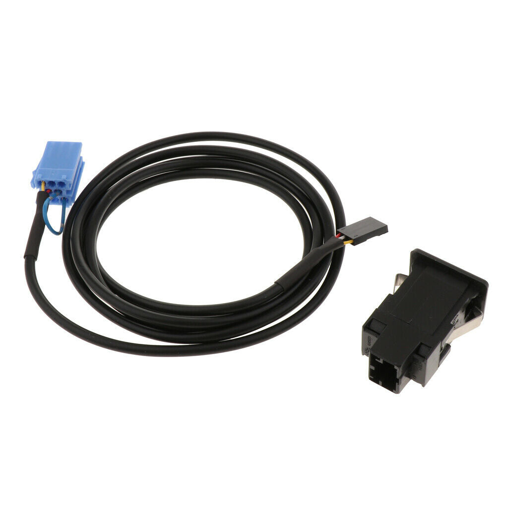 Female AUX In Audio Adapter Cable for VW for AUDI Length:152cm