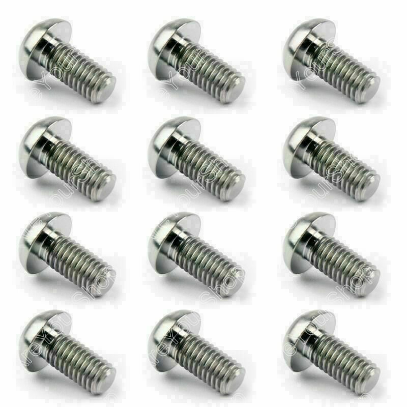 12Pc Titanium Ti M5x10mm Screws Torx T25 Head Titanium Disc Brake Rotor Bolts P