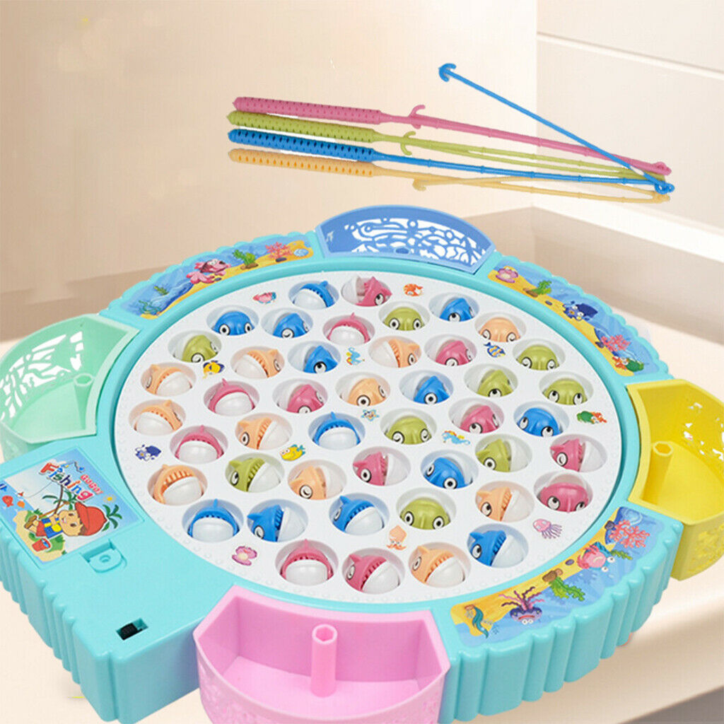 Fish Fishing Game Educational Toys for Children with Music for