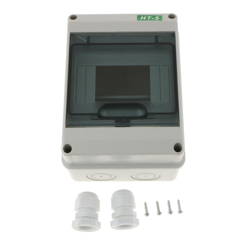 2Pcs Circuit Breaker Distribution Box, Outdoor Waterproof Distribution Box
