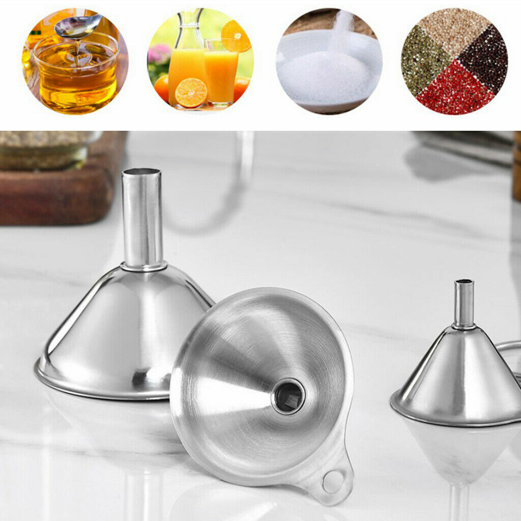Kitchen Funnels Mini stainless steel funnel for transferring food