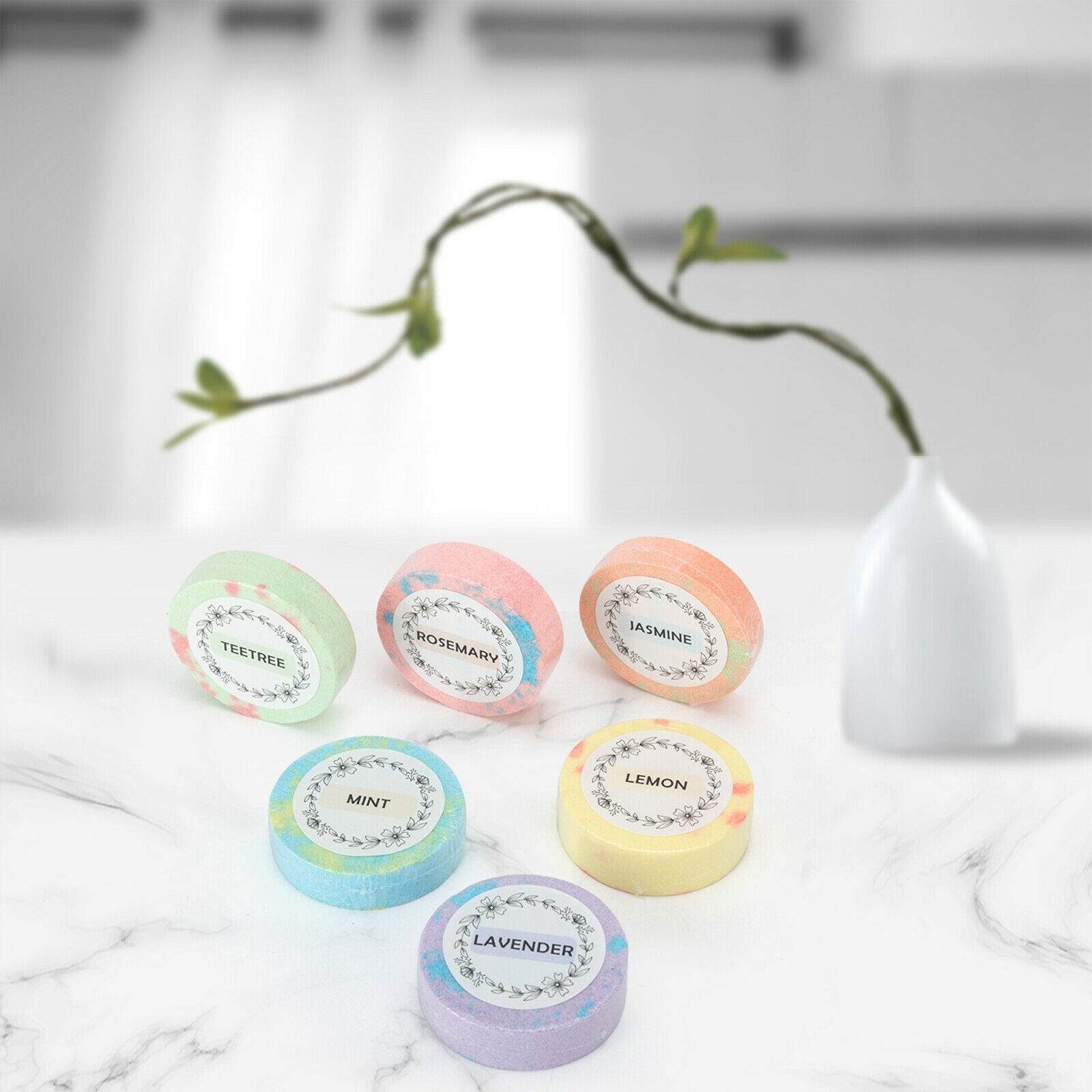 6pcs Bath Bombs Tablets Aromatherapy Wedding Shower Steamers For Women