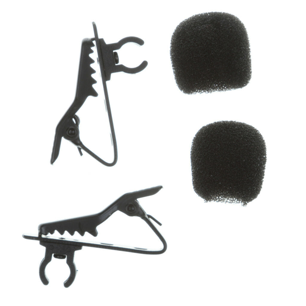 6m /19.68ft Dual-head Lavalier Microphone Professional Lapel Collar Mic