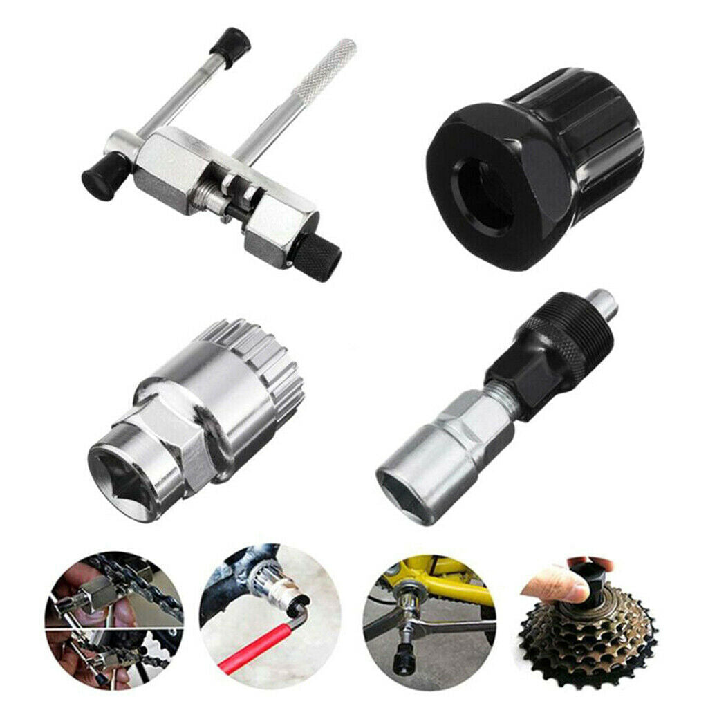 Mountain Bike Repair Tool Kit Bicycle Chain Bottom Bracket Crank Remover