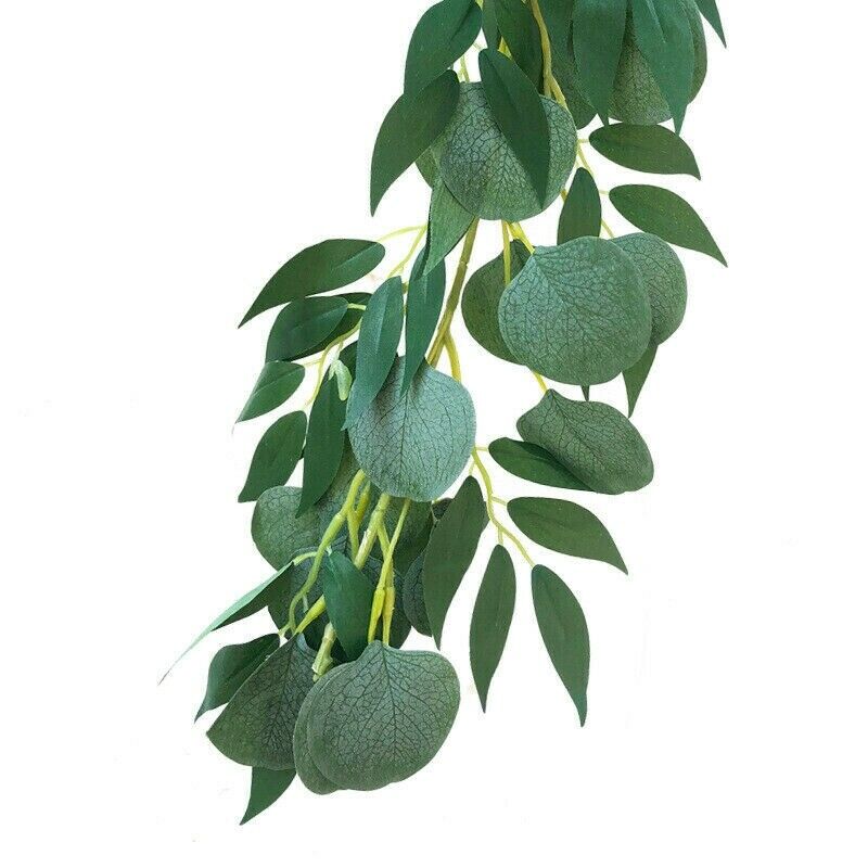 2Meter Artificial Eucalyptus Leaves Vine Greenery Garland Wedding Party Room DD3