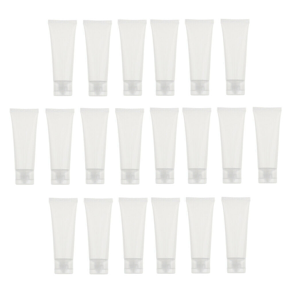 40Pcs Frosted Empty Squeeze Skincare Body Lotion Travel Packaging Bottles