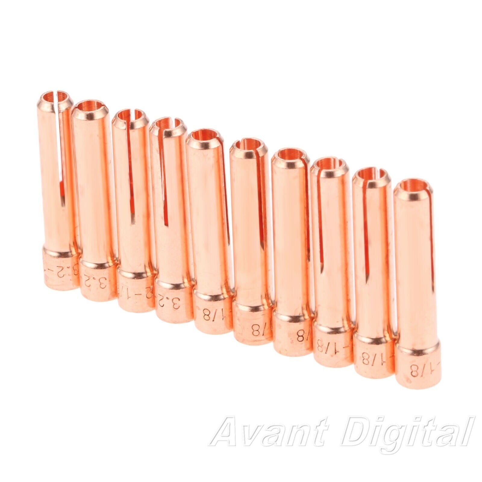 10X Replace 10N25S Collet 1/8" 3.2mm for WP PTA DB SR 17 18 26 TIG welding torch