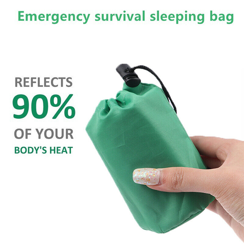 Waterproof Lightweight Thermal Emergency Sleeping Bag Survival Blanket B a_J Re