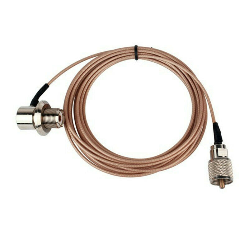 Coaxial Cable PL-259 Male to Female for YAESU Walkie Talkie Mobile Radio Antenna
