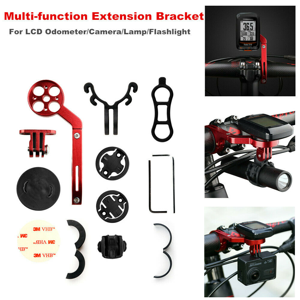 Mountain Bike Bicycle Handlebar Clamp Extension Bracket for Odometer Camera Lamp