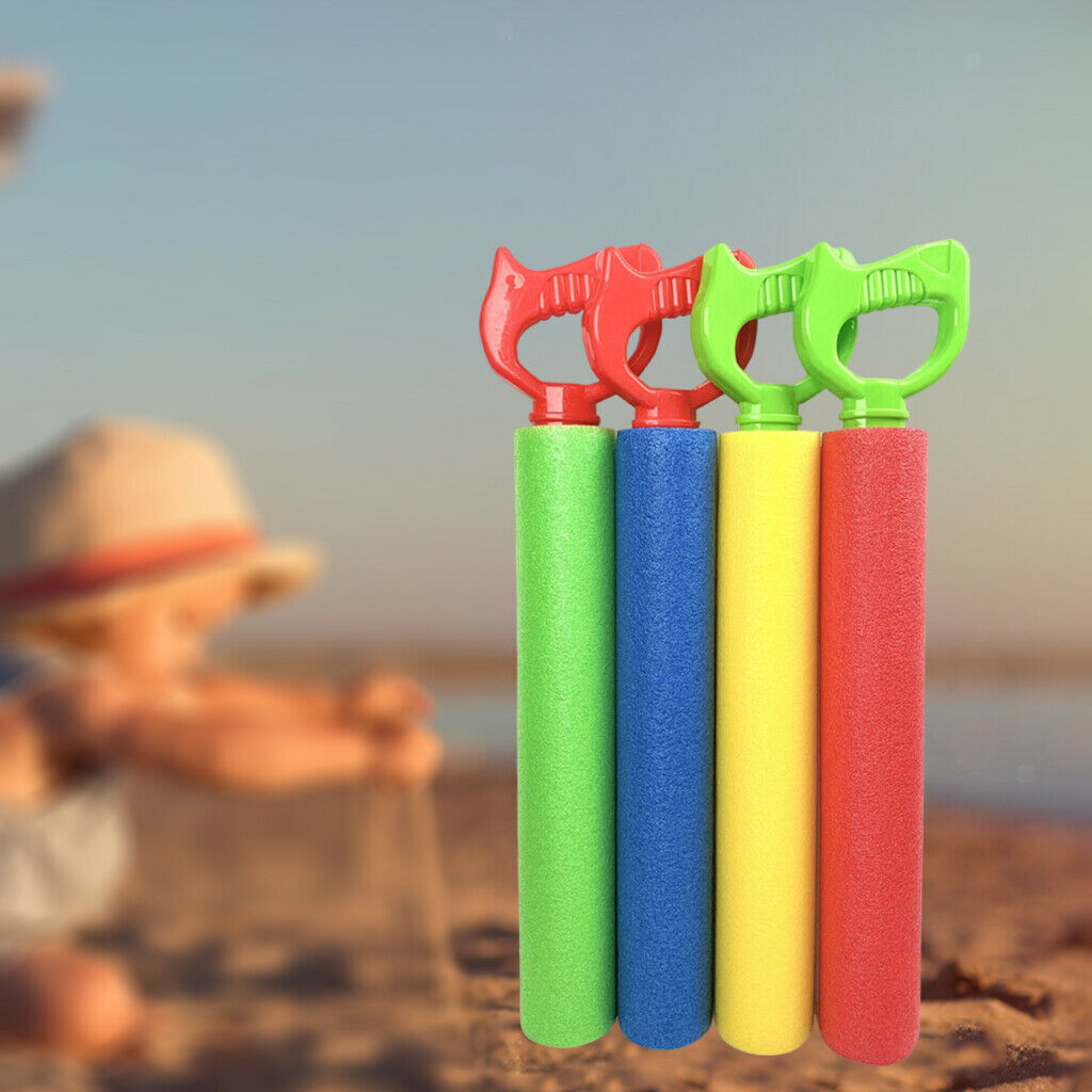 4/Set Foam Water Guns Pool Garden Backyard Water Play Sand Toys for Toddlers