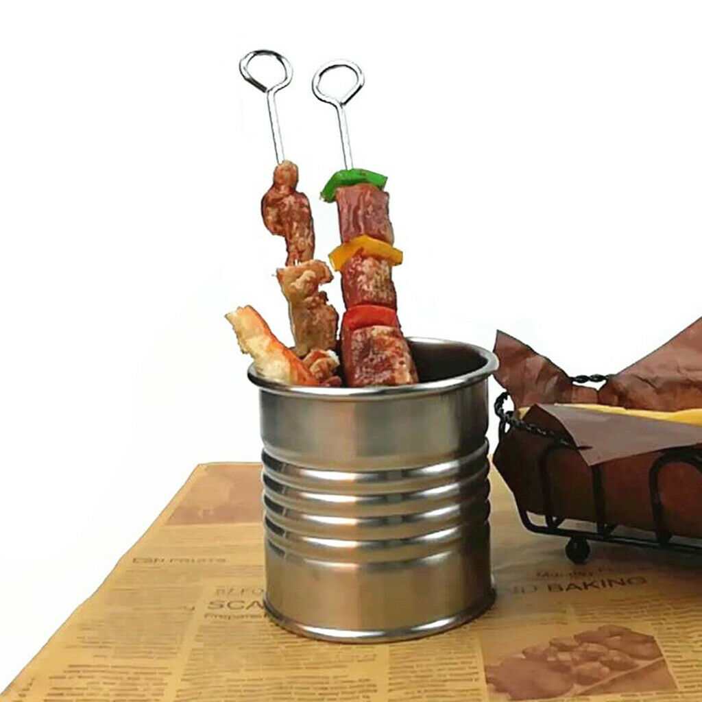 Mini Stainless Steel Metal Bucket Icing Snacks French Fries Tin Pails Small