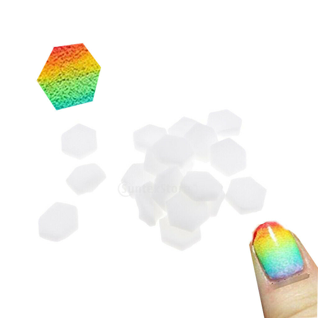 80 Pieces Nail Art Gradient Sponge Stamp Stamping Stamper Shade Shading Shader