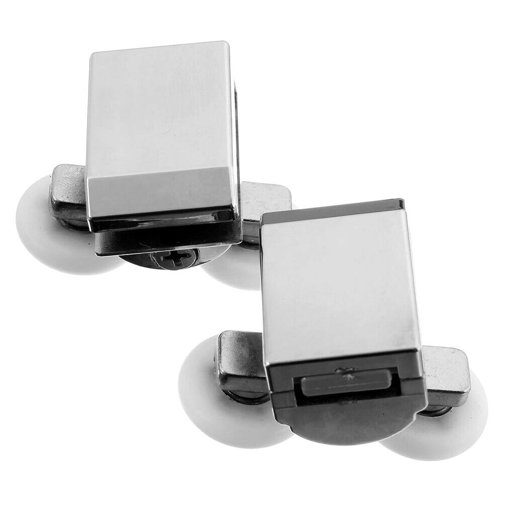 4pcs Shower Door Rollers Bathroom Upper Top Sliding Double Wheels 23mm