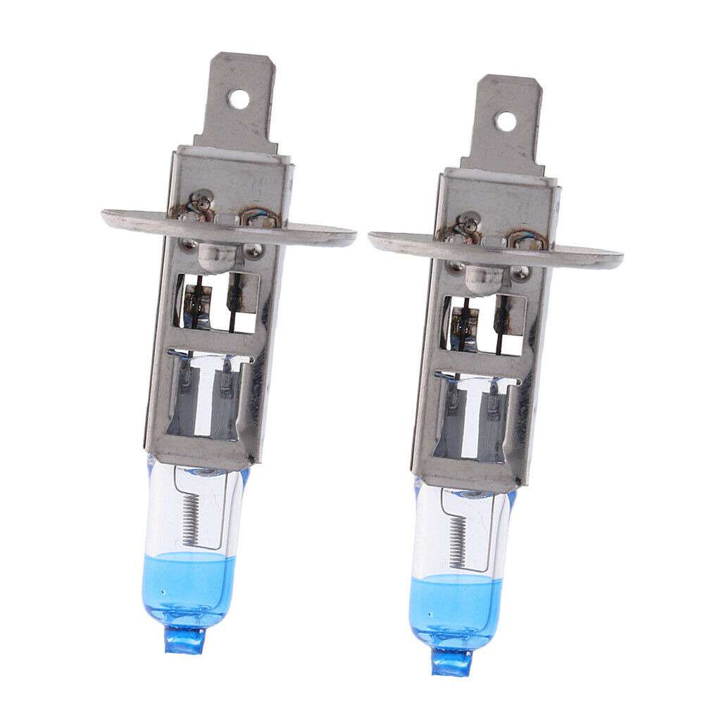 Pair 12V 55W H1 4000K Car Headlight Bulbs Halogen Lamp Daytime Driving