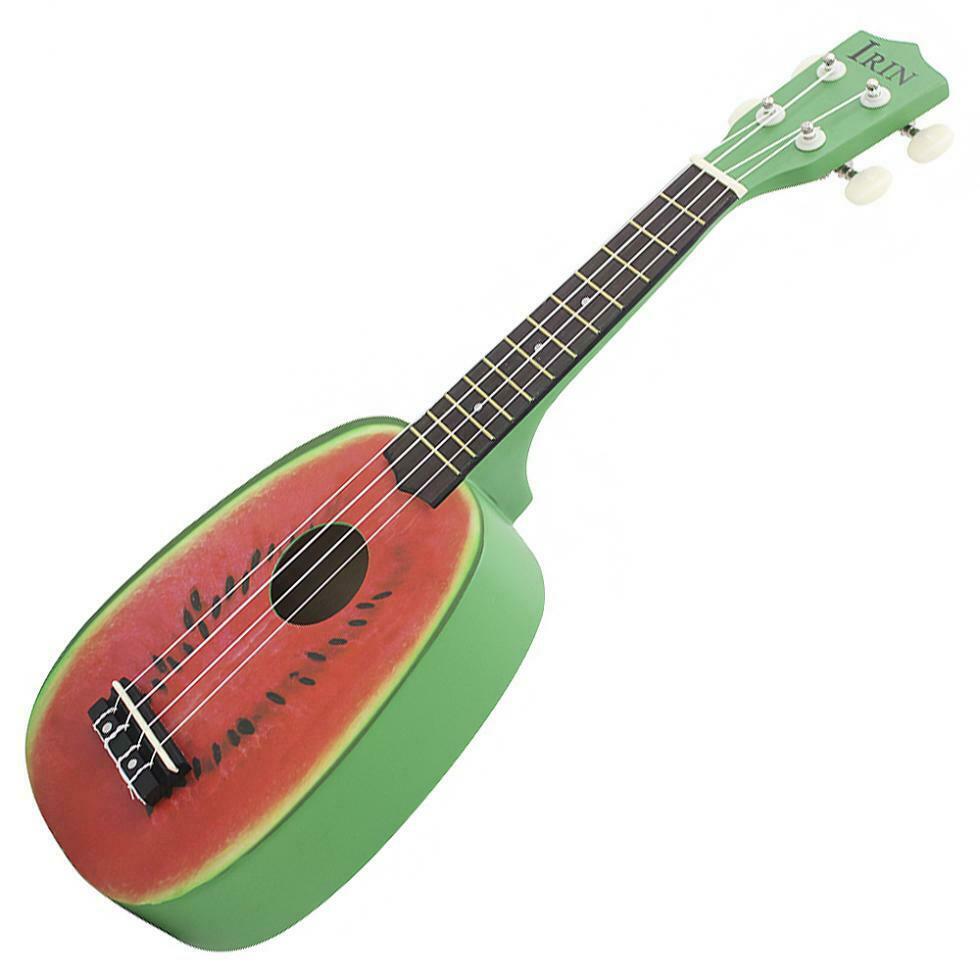 21'' Soprano Pineapple Ukulele 12Fret 4Strings Watermelon Hawaii Guitar Beginner