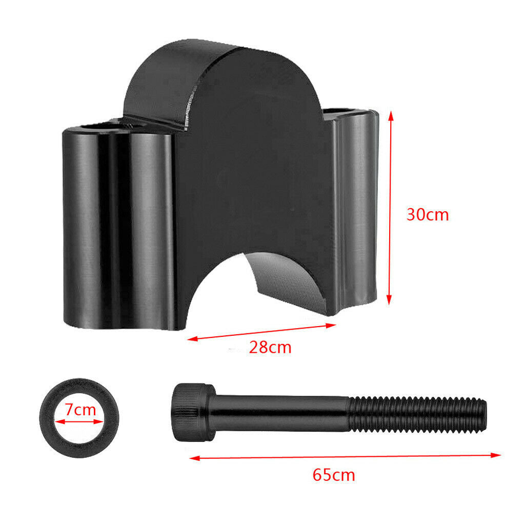 1 Pair Universal Motorcycle Dirt Bike ATV Handlebar Riser Bracket 28mm