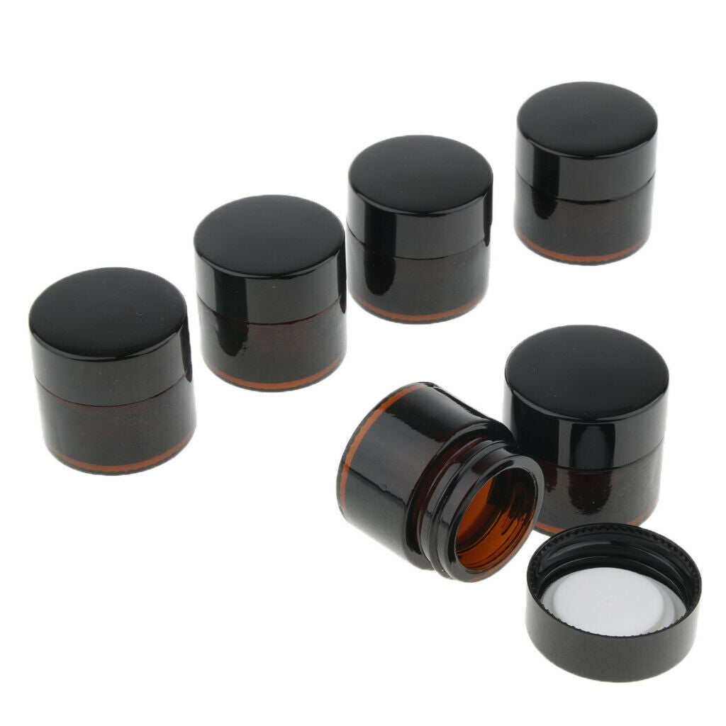 6 Pcs Refillable Empty Cosmetic Container Jars Make Up for Women/Men 5g