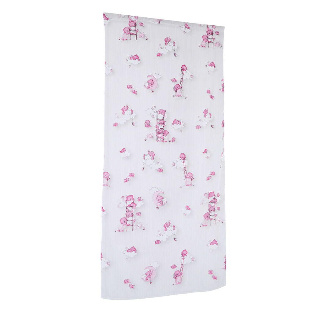 Kids Room Sheer Gauze Window Voile Curtain Tulle Drape Panel 39x79inch