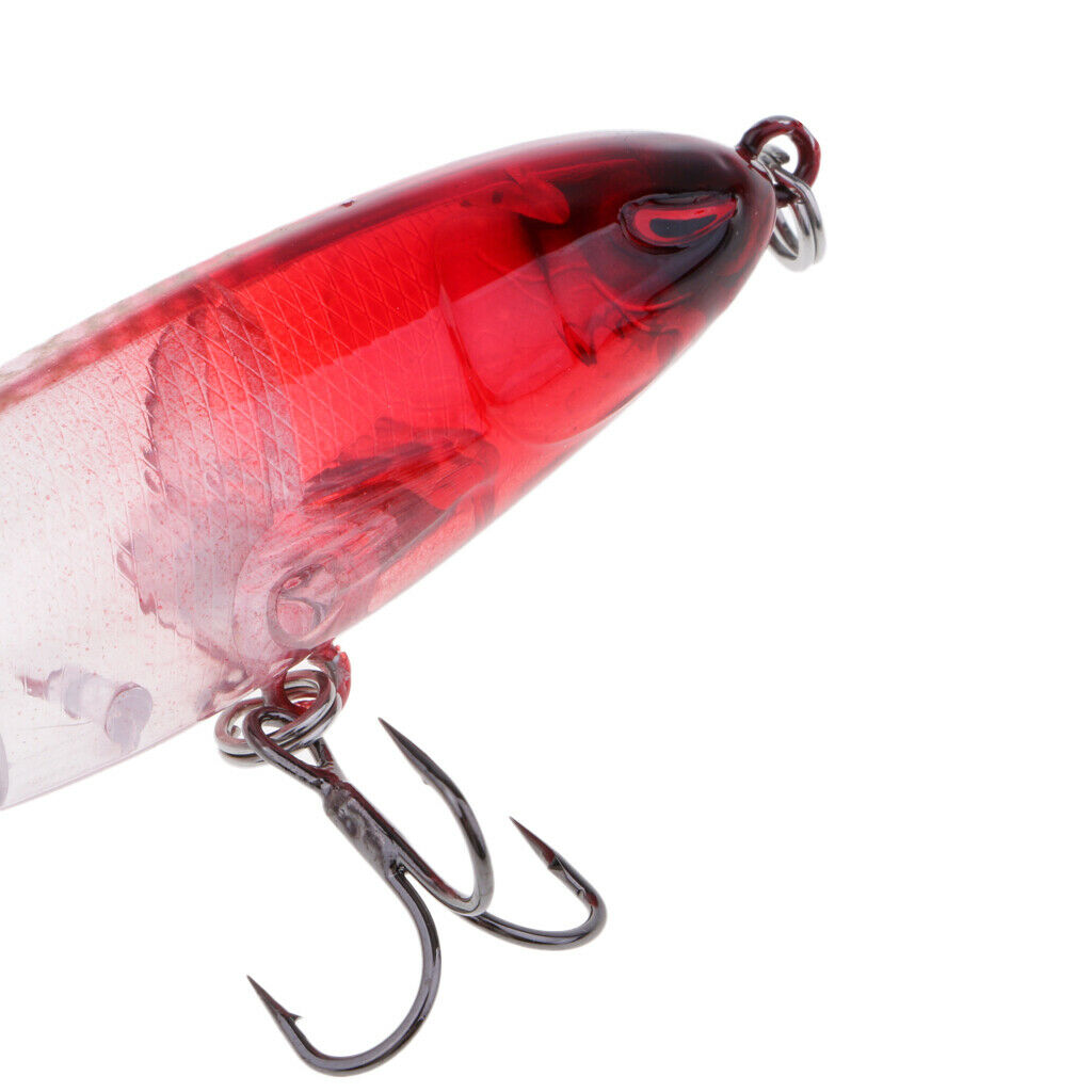 2x Whopper Popper Lure Artificial Hard Bait Two Colors Fishing Fish Catcher