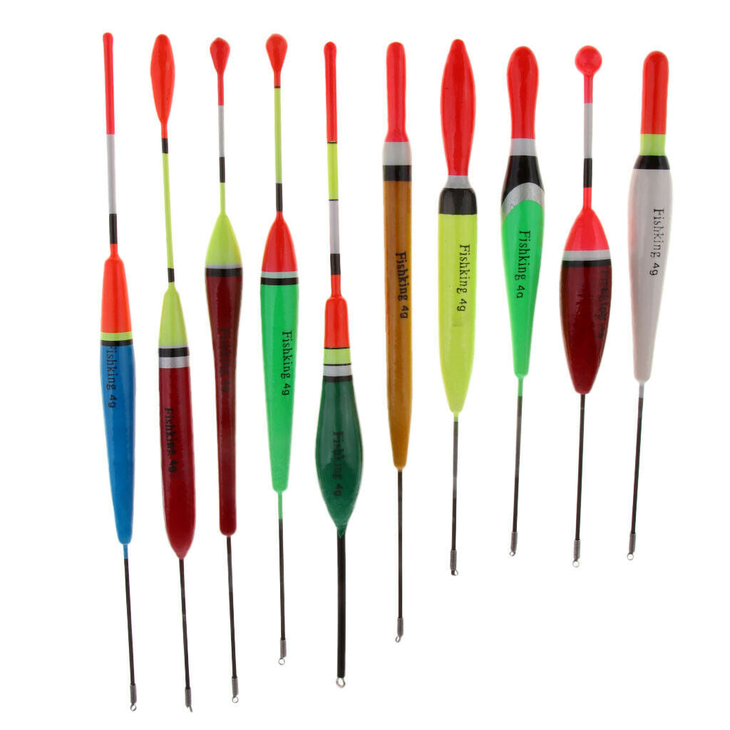 20x Saltwater Fishing 4g Balsa Tackle Wooden Slip Floats Bobbers Bass Trout