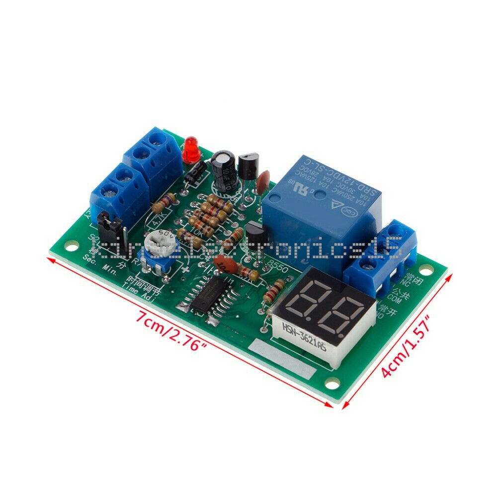DC 12V LED Display Countdown Timing Timer Delay Turn OFF Relay Switch Module K9
