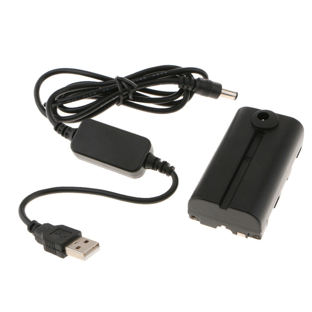 F550 F990 Dummy Battery + 5V USB Power Supply Charger Cable for Yongnuo
