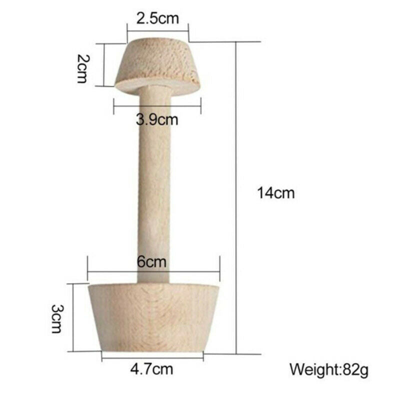 1Pc Wooden Egg Tart Mould Double Portable Pastry Pusher DIY Baki.l8
