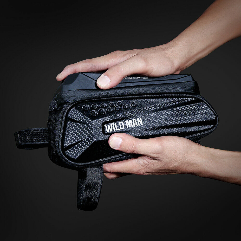 Bike Front Frame Phone Bag Waterproof Touch Screen MTB Road Phone Holder Case @